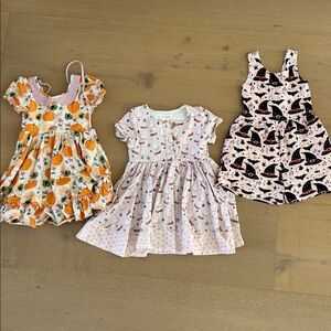 SweetHoney Girls'  Halloween Print Dresses Set SWEETHONEY LOT HALLOWEEN SIZE 4/5